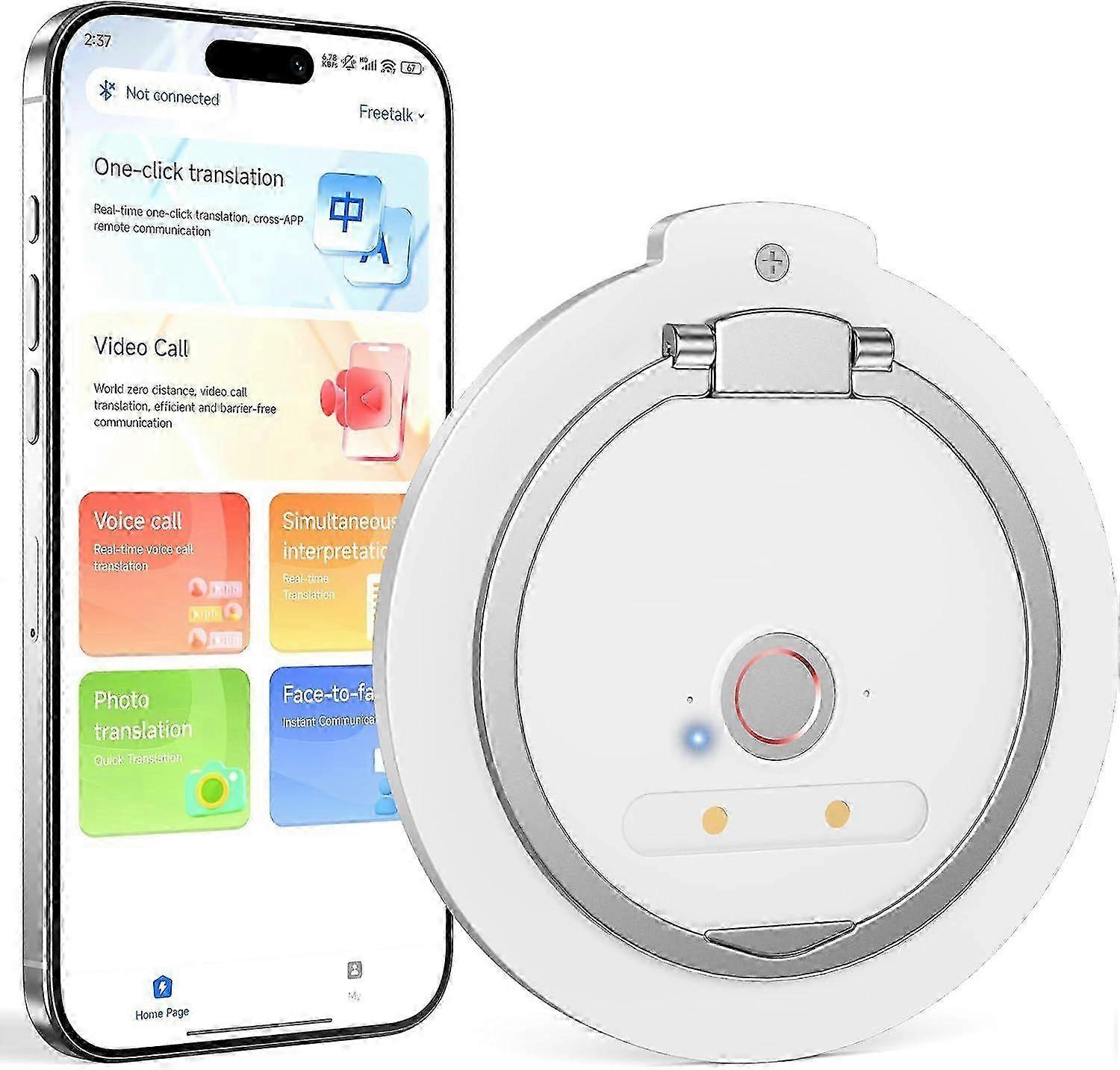 2025 Newest 3-in-1 Ai Translator Voice Recorder, Language Translator Device, Free Translat