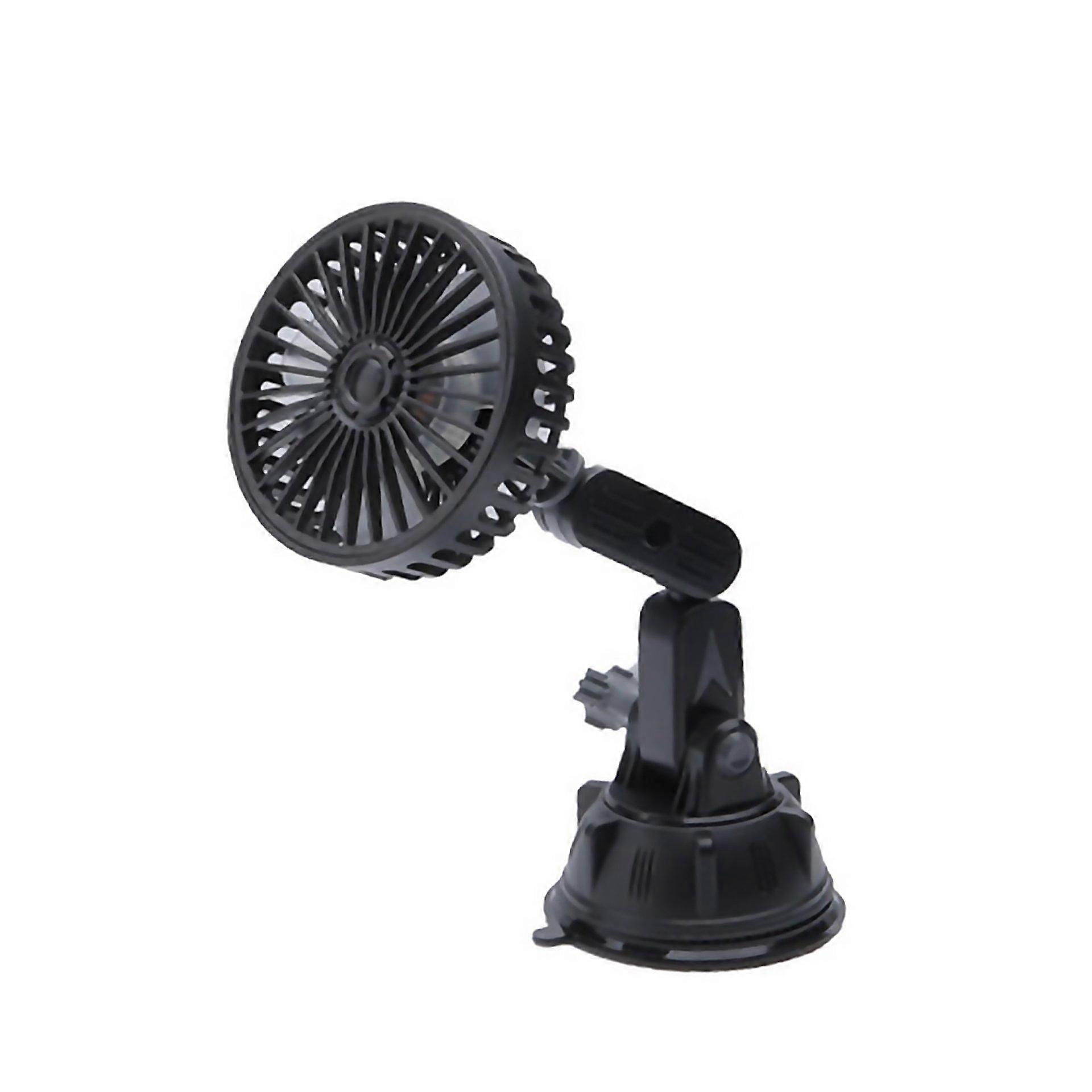 For Multifunctional Car Suction Cup Fan 360 Degree Rotation Adjustable Single Had
