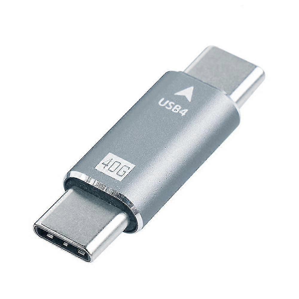 1pcs 40gbps Type-c Adapter Usb 4.0 Male To Male Data Sync Extension Cable Connector Usb-c To Type C
