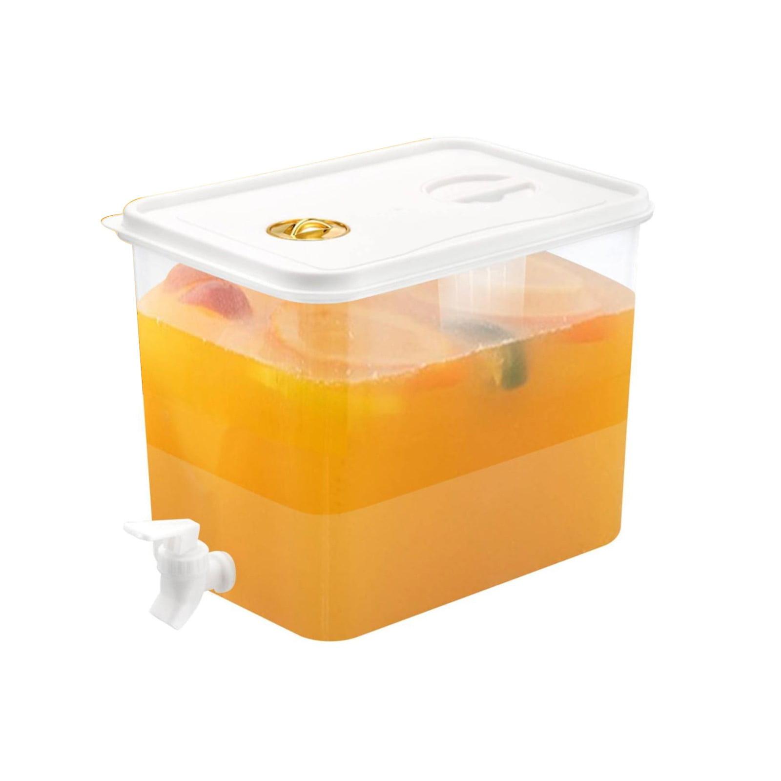 Kiteky Refrigerator Beverage Dispenser 10L with Filter 1Pc, Plastic Storage Box, 1X Beverage Dispenser Clearance!