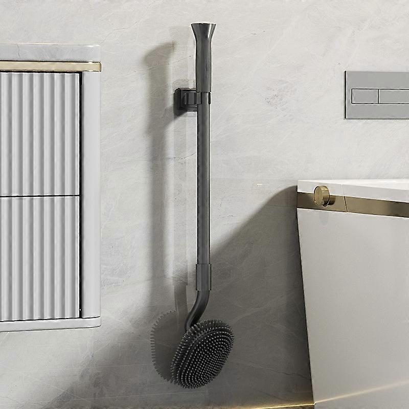 Wall Mounted Silicone Plastic Toilet Brush Type 2