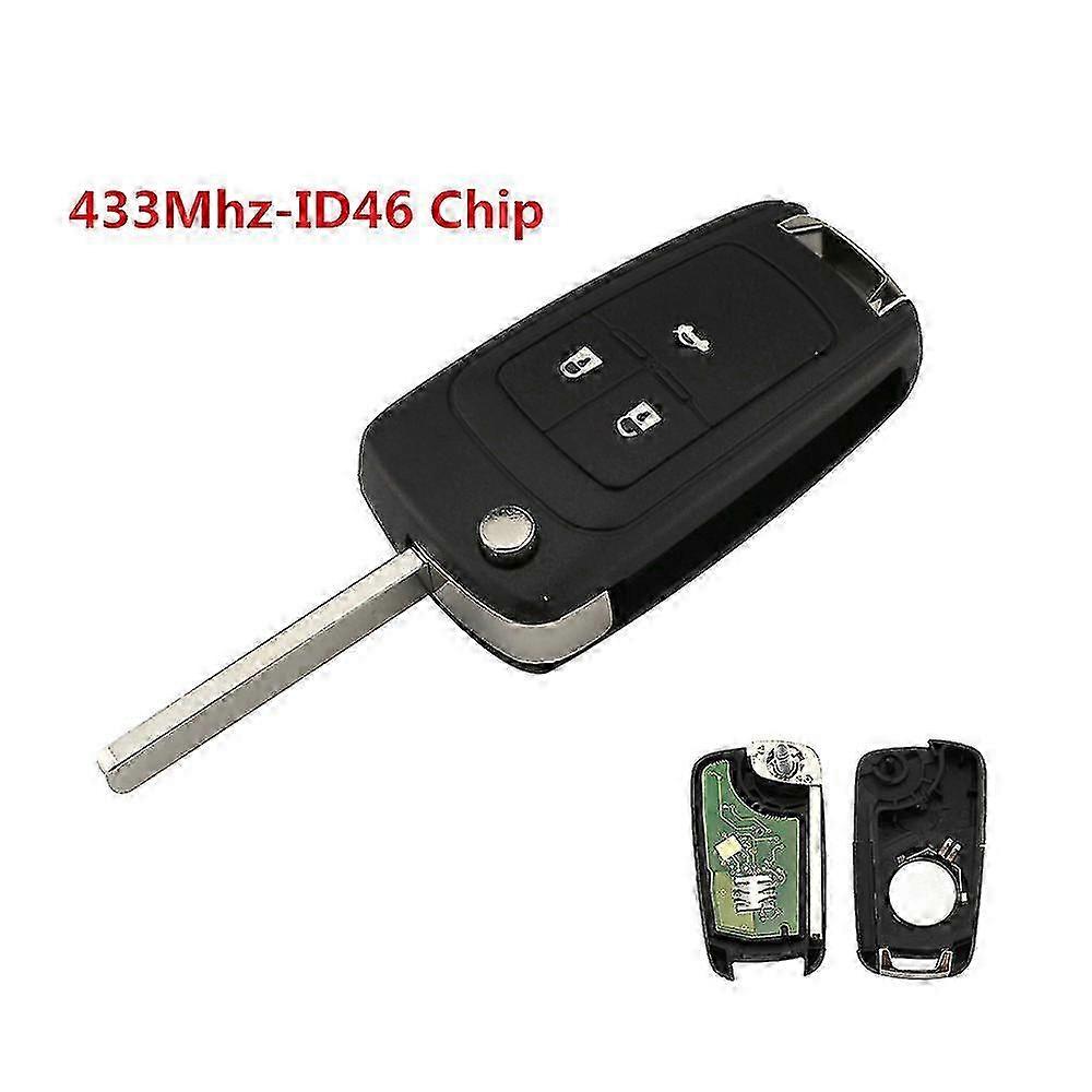 433Mhz 2/3 Buttons Car Remote Key Transponder Chip ID46 For Opel Vauxhall Astra J Corsa E Insignia Zafira C 2009-2016 26s
