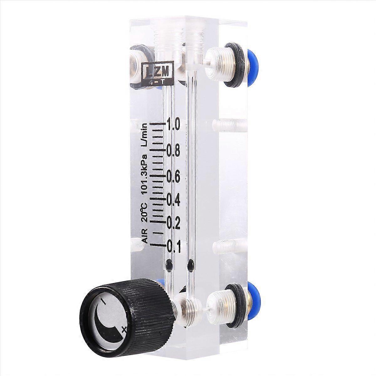 0.1-1L/MIN Acrylic Variable Area Flow Meter Air Flow Rate Controller