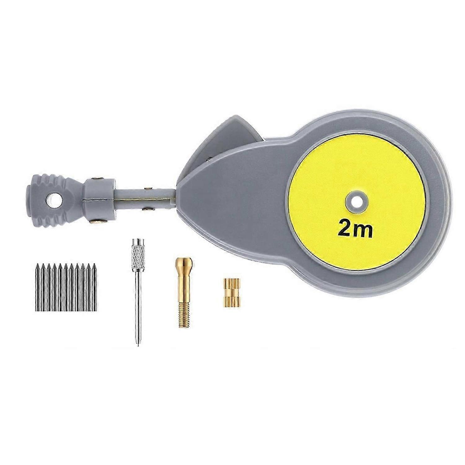 Rotape Tape Measure Compass with 10 Pencil Leads,Measure Beam Compass for Drawing Circles and Lines