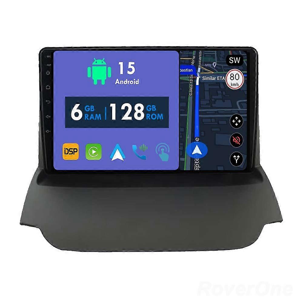 Car Radio 6G+128G CarPlay GPS Navigation Head Unit for Ford EcoSport 2013 - 2017 Android Auto Bluetooth Stereo Touch Screen