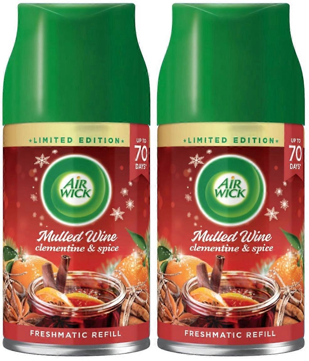 2 x Air Wick Freshmatic Max Automatic Spray Refill 250ml - Mulled Wine 