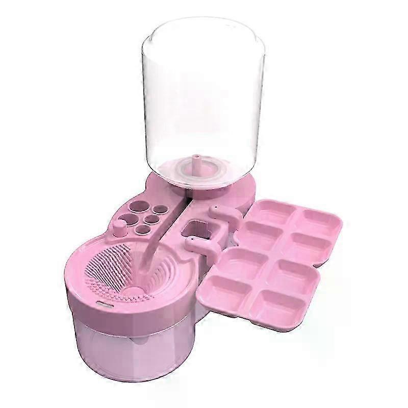 Paint Brush Cleaner With Drain Button Automatic Water Circulation Paint Brush Cleaning Machine Cleaning Bucket Art Tools