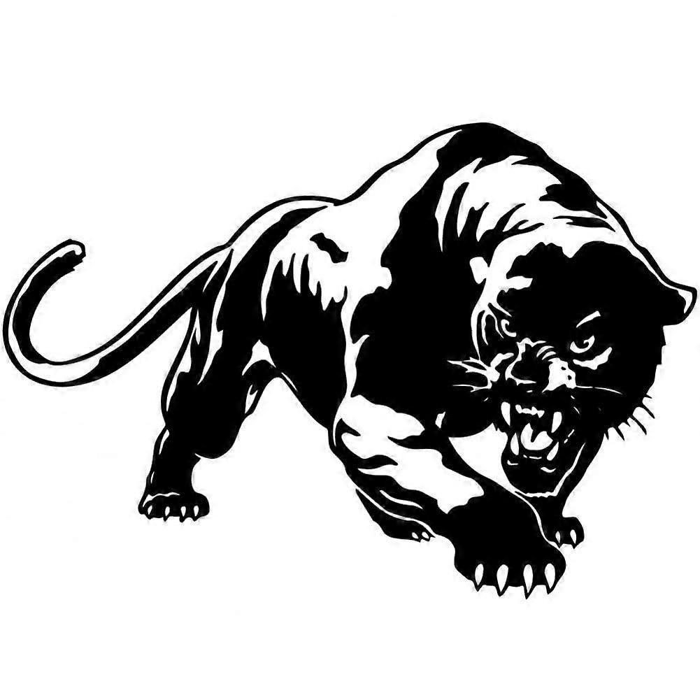 Car Stickers Black Leopard Pattern PantherShape SelfAdhesive Window And Body Decals For Bonnet And Mirror