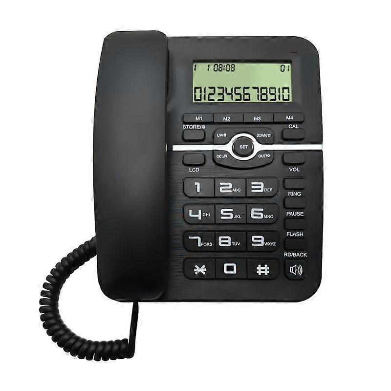 Corded Telephone Desktop Landline Telephone with Caller Display for Office