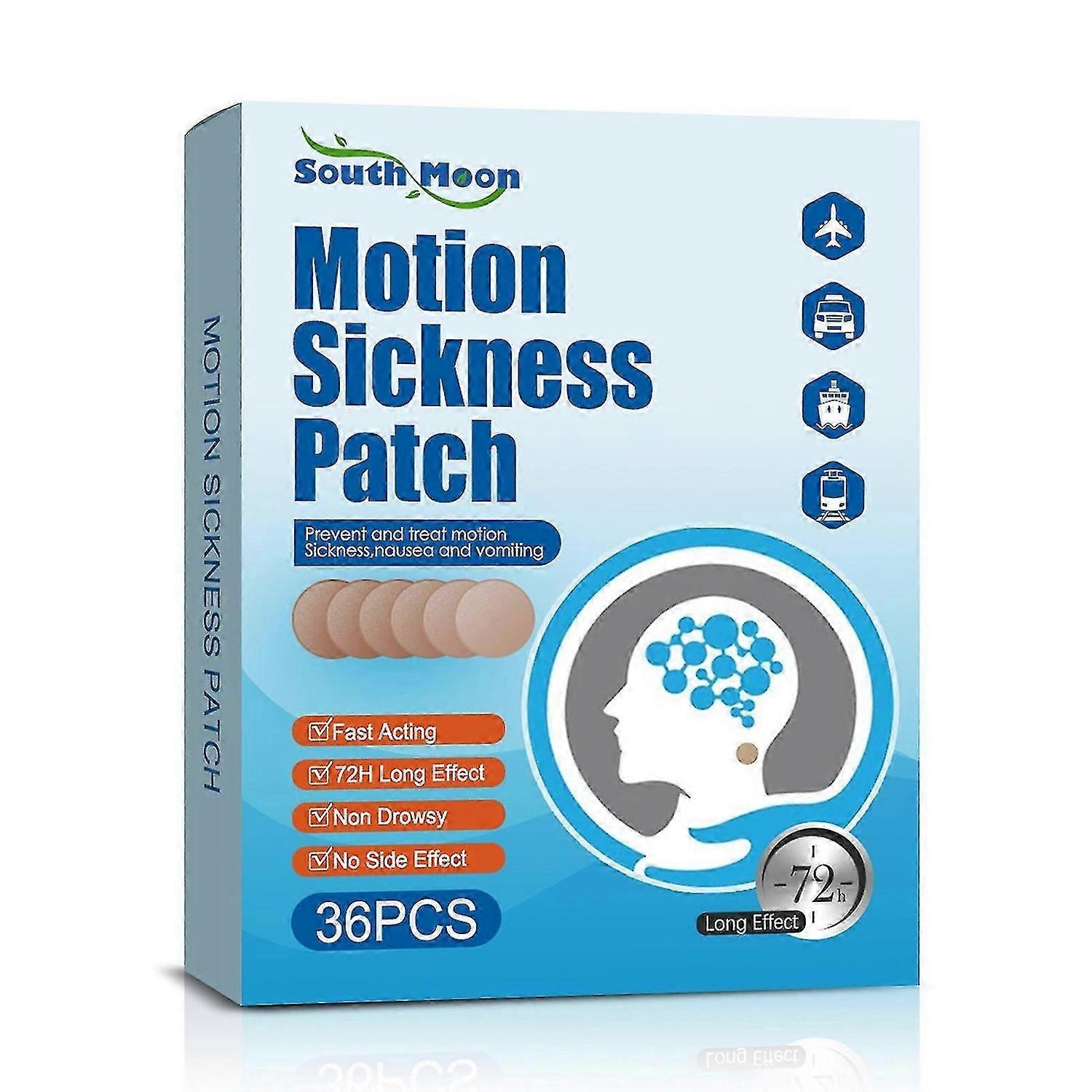 36ks / box Mořská Nemoc Sádra Multifunkční Bezpečná Netkaná Textilie Prevence Nemoci Z Pohybu Léčebná Náplast Pro Dospělé