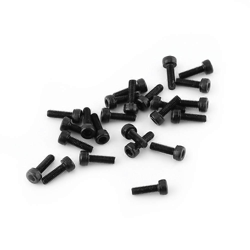 M3 Black Hex Socket Cap Head Screw Bolt Set (M3*10mm,Fully Threaded,24pcs)