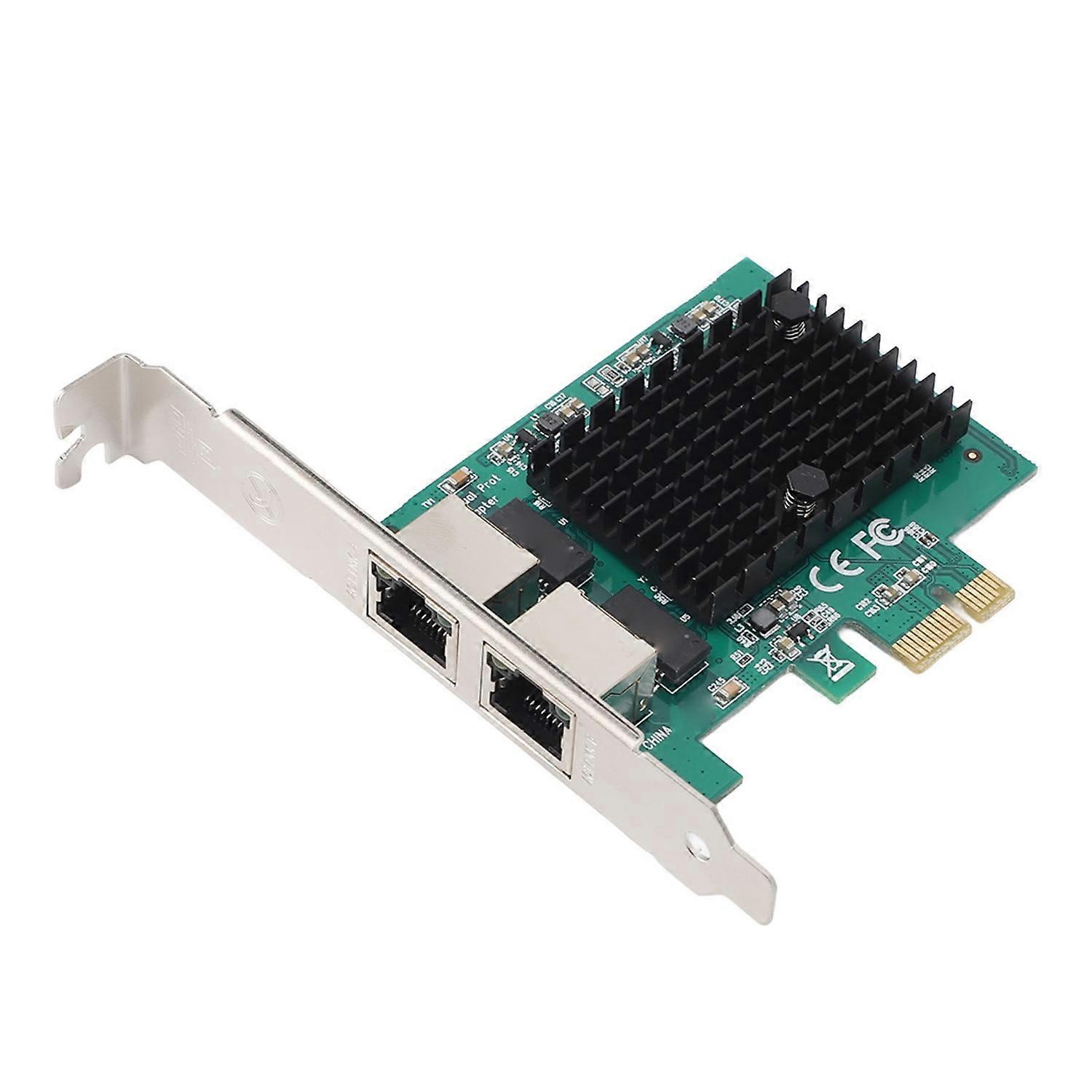 PCIe Gigabit Network Card Professional RTL8125B Dual Port 2.5G High Speed PCI Express Ethernet Adapt