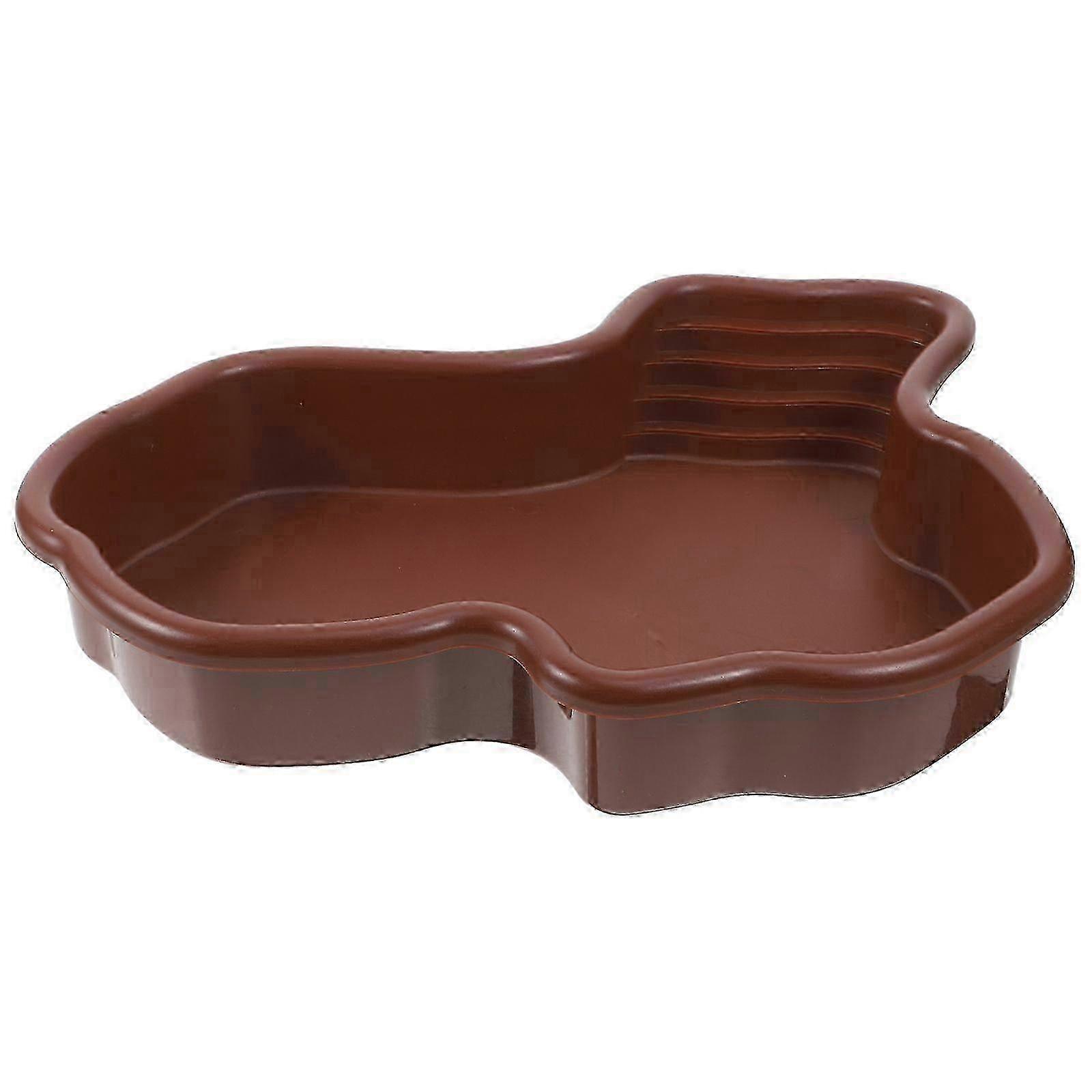Turtle Habitat Accessory Tortoise Soaking Tub Turtle Pool Reptile Pond Reptile Water Dish Large Reptile Water Bowl Tortoise Feeding Dish