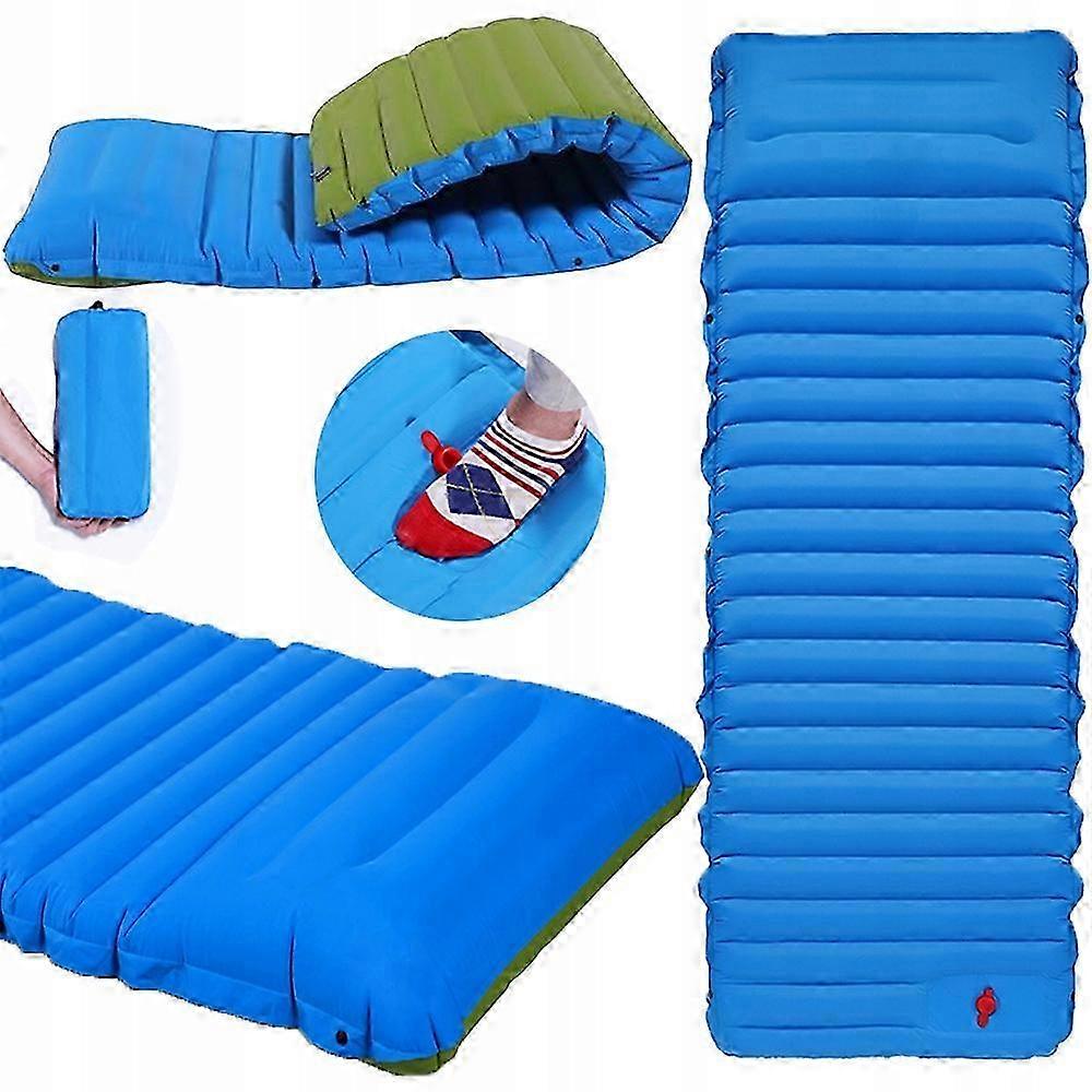 Hiking Mattress Self-inflating Camping Mat Built-in Light Pump