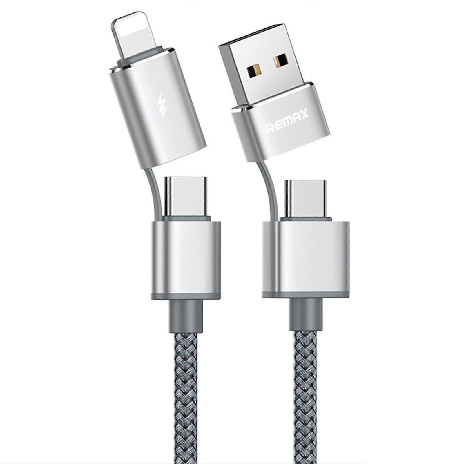 8 Pin + USB +2 x Type-C Data Snyc Charging Cable