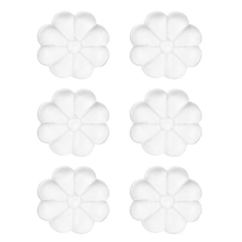 10 Pcs Practical Door Bumper Flower Shaped Protective Pads Door Stoppers