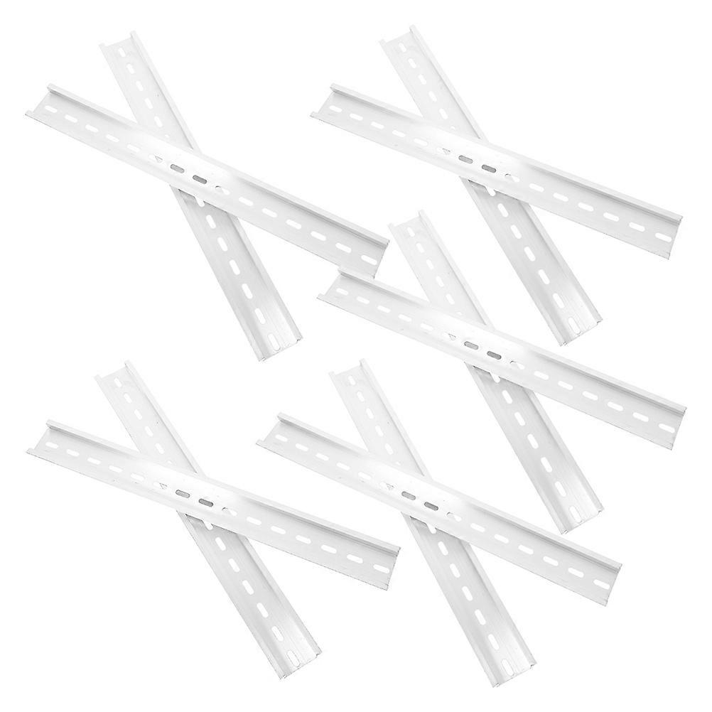 Aluminum Slotted Din Rails for Electrical Installation with 10Pcs