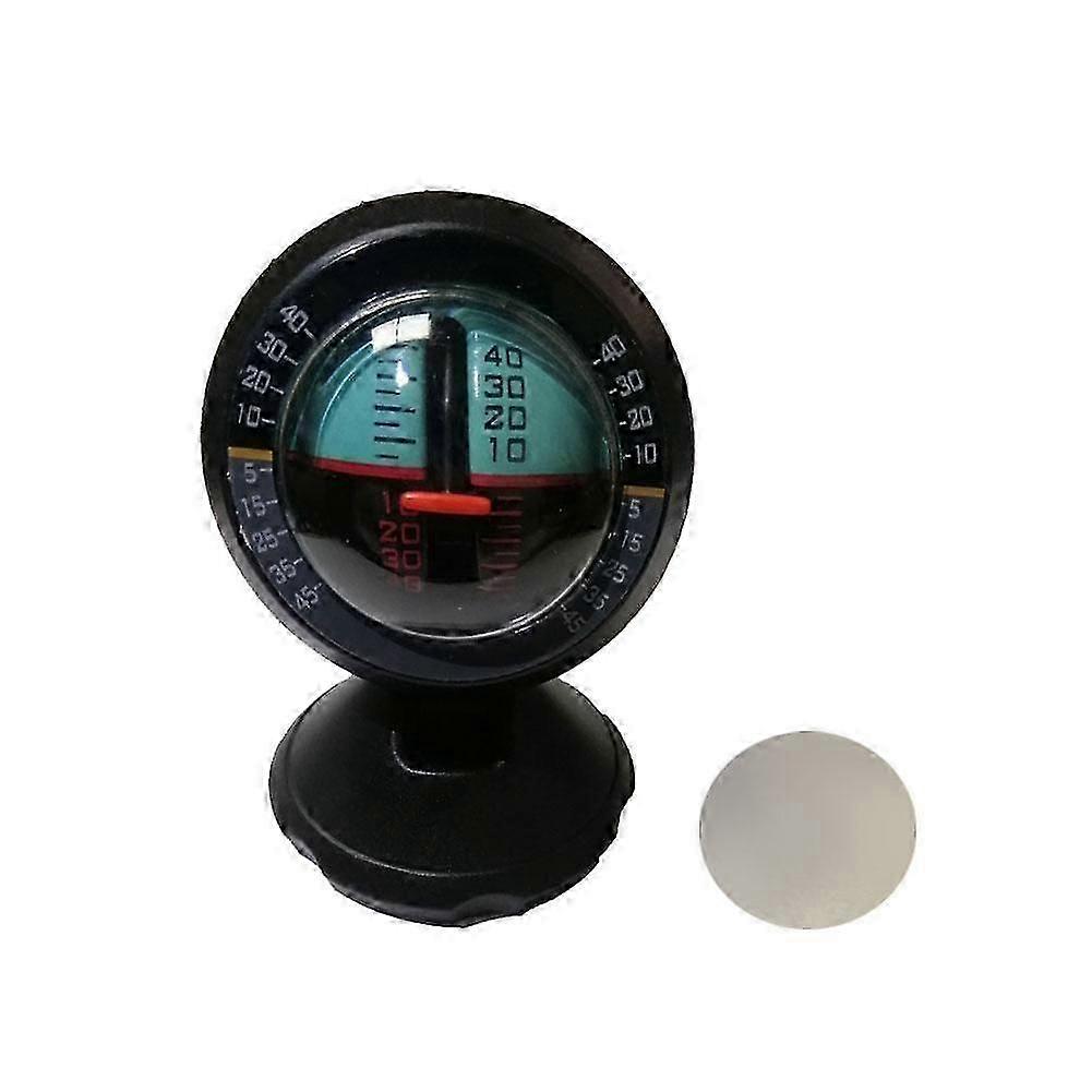 1X Black Car Balancer Angle Tilt Indicator Level Inclinometer Slope Meter