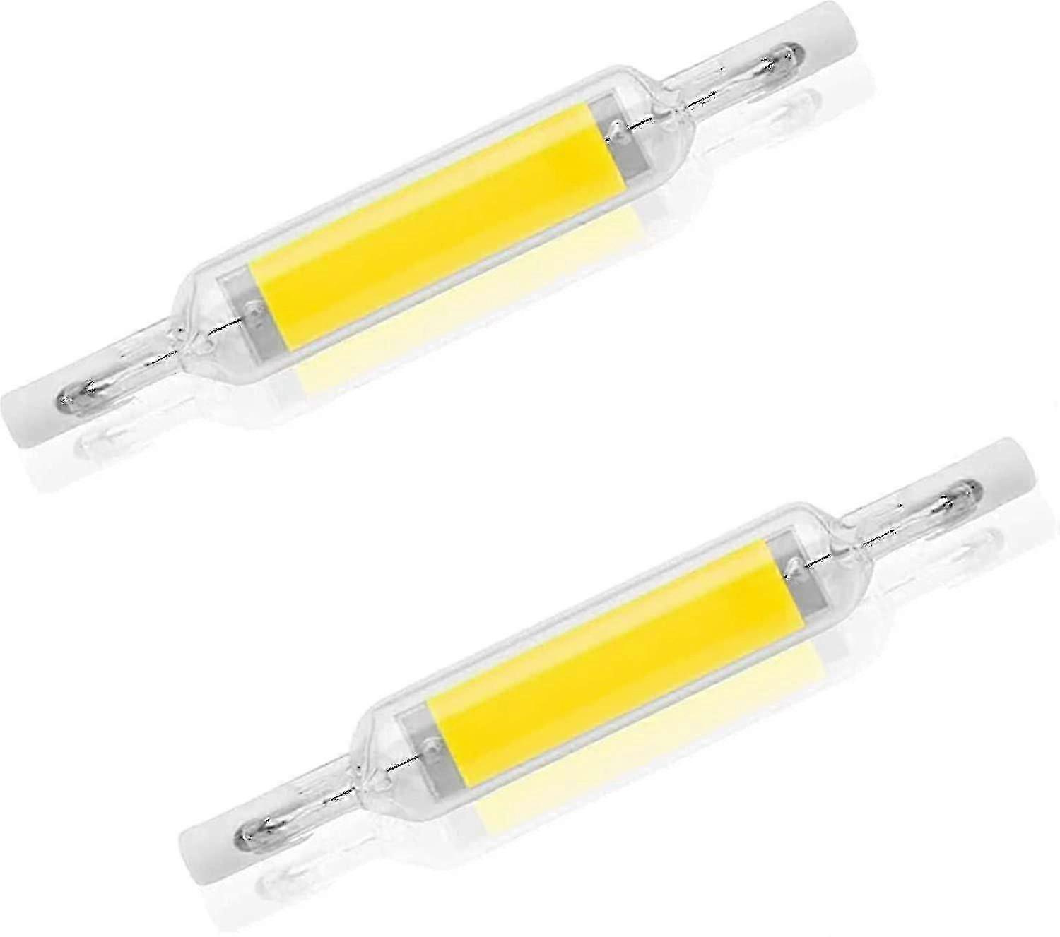 2er Pack 10 W 78 mm R7s LED-Glühbirnen Dimmbar Kaltweiß 6000-6500K 100 W Halogen J78 Ersatz, doppelseitiges R7s Basisrohr, 360 Abstrahlwinkel, Energieeinsparung