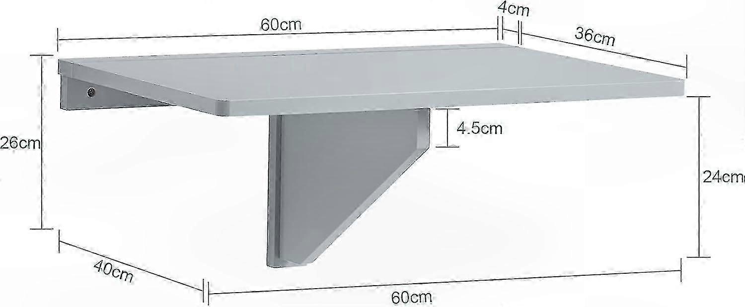 Compact Foldable Wall Table, Space-Saving Drop-Leaf Design for Kitchen, Bar, Office, Mini Size Ideal for Small Rooms