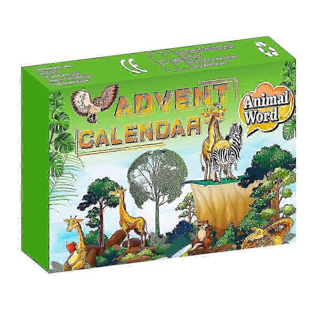 Kids Advent Calendar with Animals - 24 Day Christmas Countdown Blind Box