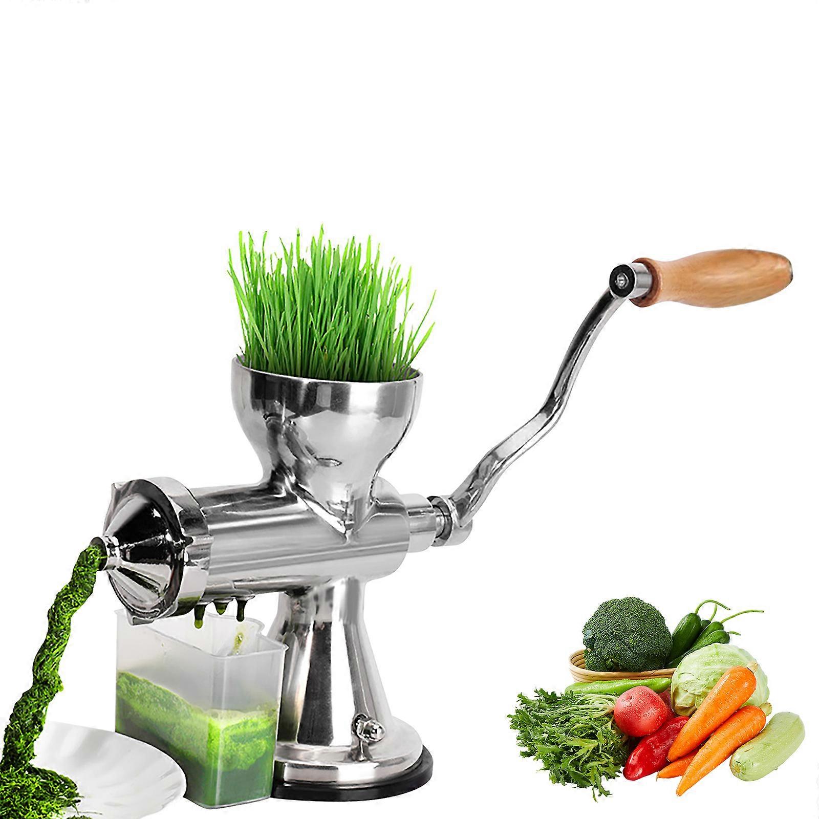 Ergonomic Hand Handle Wheatgrass Press Untarnished Building Efficient Liquid Separation Simple Cleaning Process Multicolor