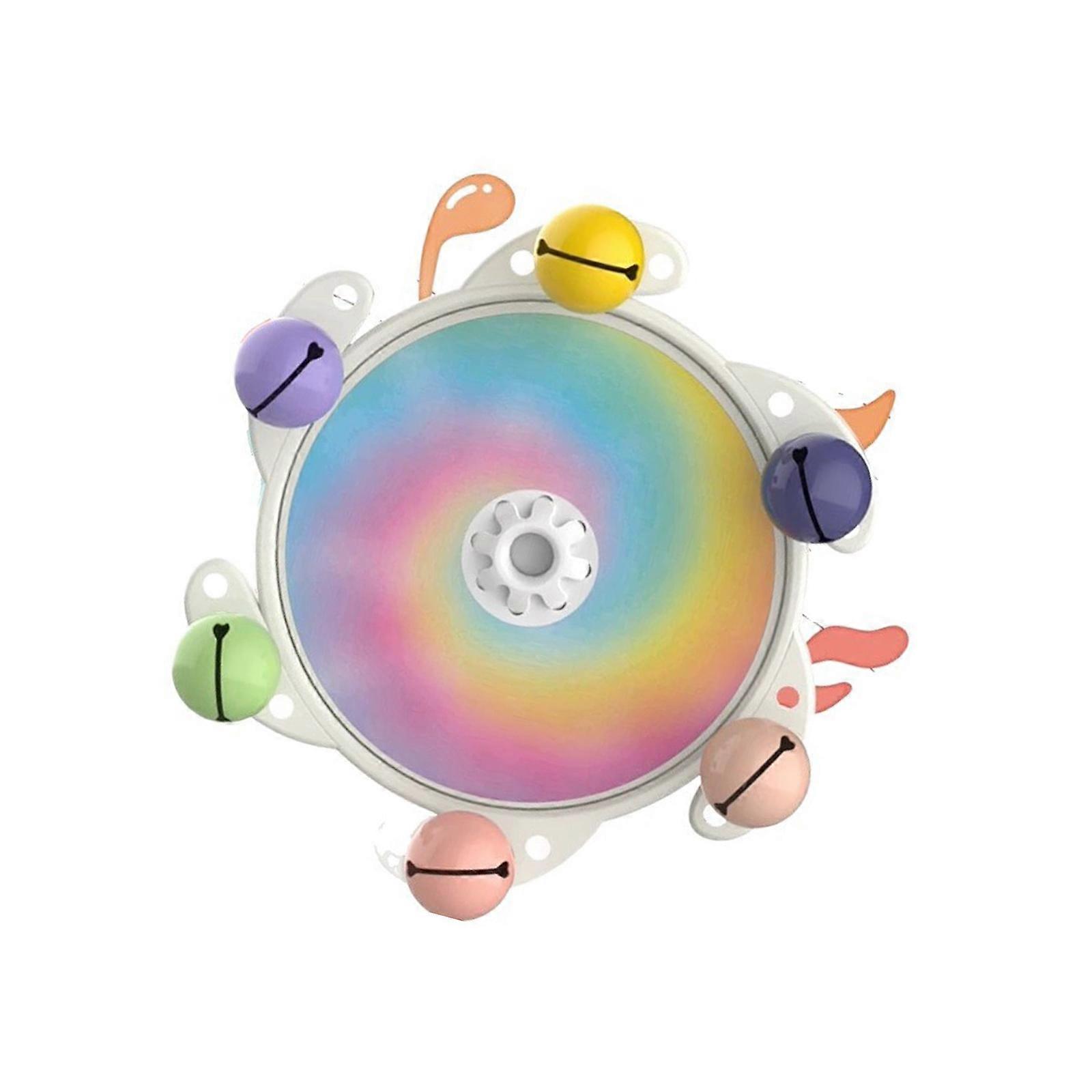 Chews Proof Bird Enrichment Spinners Featuring Rotate Disc and Auditory Stimulation for Bird Exercise Multicolor