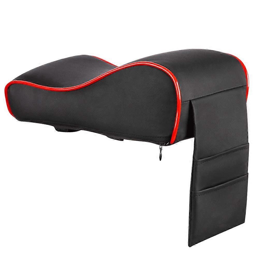 Car Armrest Cushion Soft Memory Foam Pad Universal PU Leather for Car Center Consoles Compatible with All Models