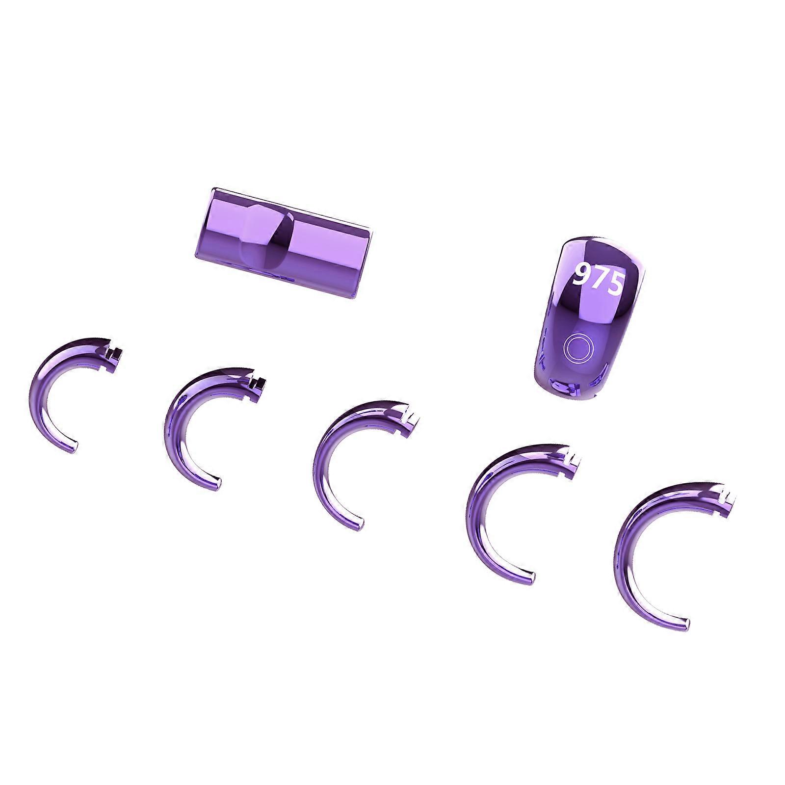 Interchangeable Digital Rings Counter For Prayer Exercise Tracking Waterproof Wearable Device With Meditate Progress  Purple