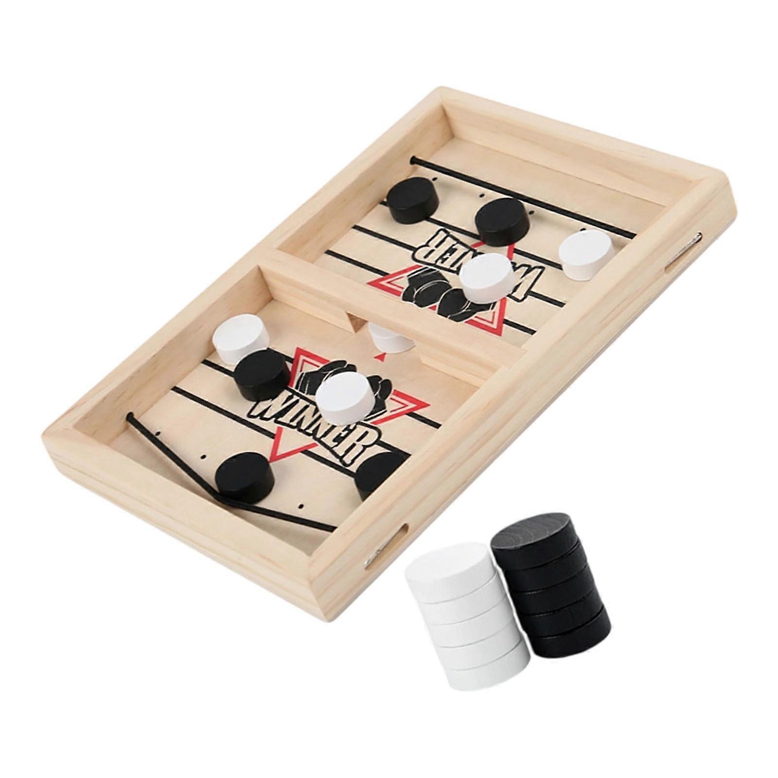 Wooden Bouncing Chess Desktop Battle Competitive Game Parent-child Interactive Toy Family Table Board Game Enduring  S