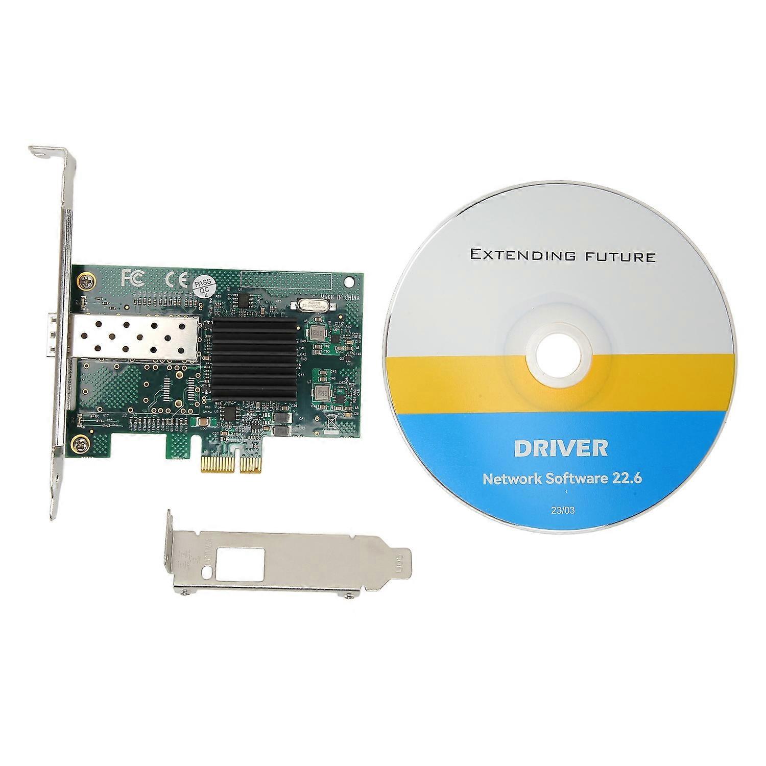 PCIe X1 Single SFP Port Network Card 1000Mbps LC Port PCI Express Ethernet LAN Adapter for Linux for