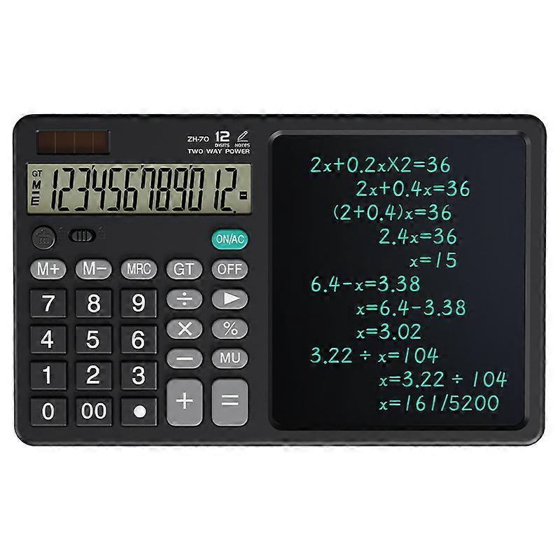 12 Inch LCD Writing Tablet Electronic Notepad with Calculator Digital Memo Board for Home Office School
