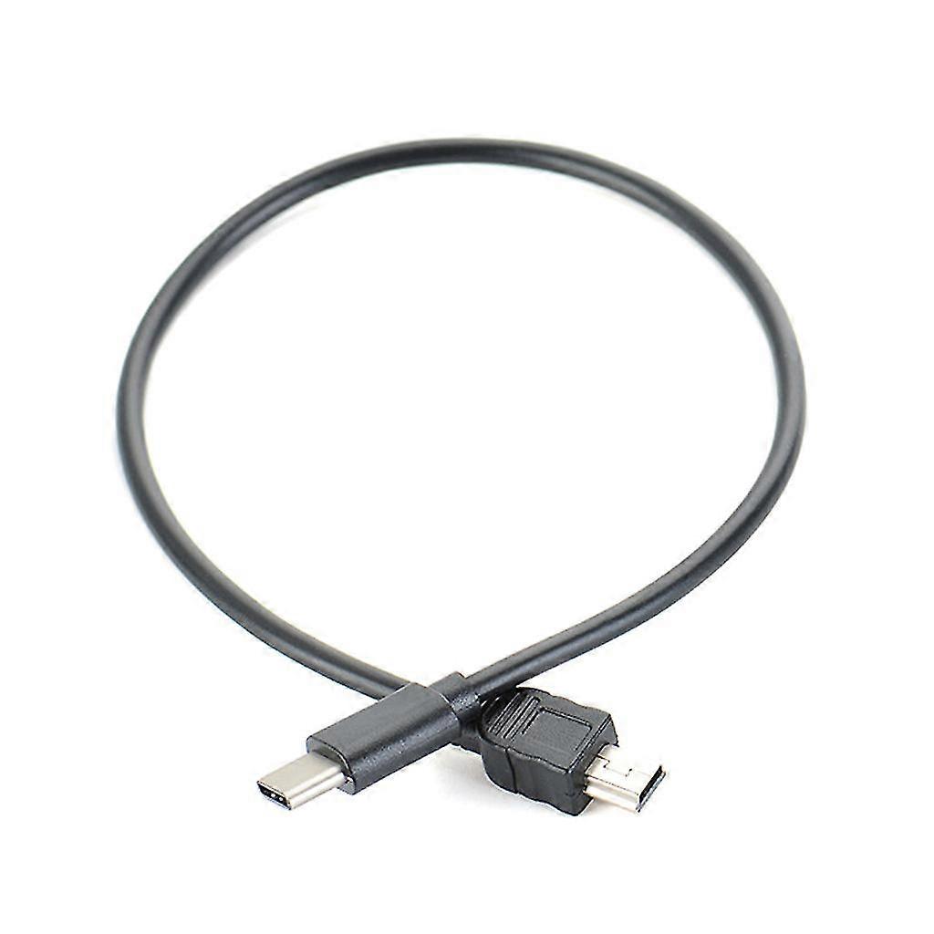 30cm Type C to Mini USB Camera OTG Copy Conversion Cable Black