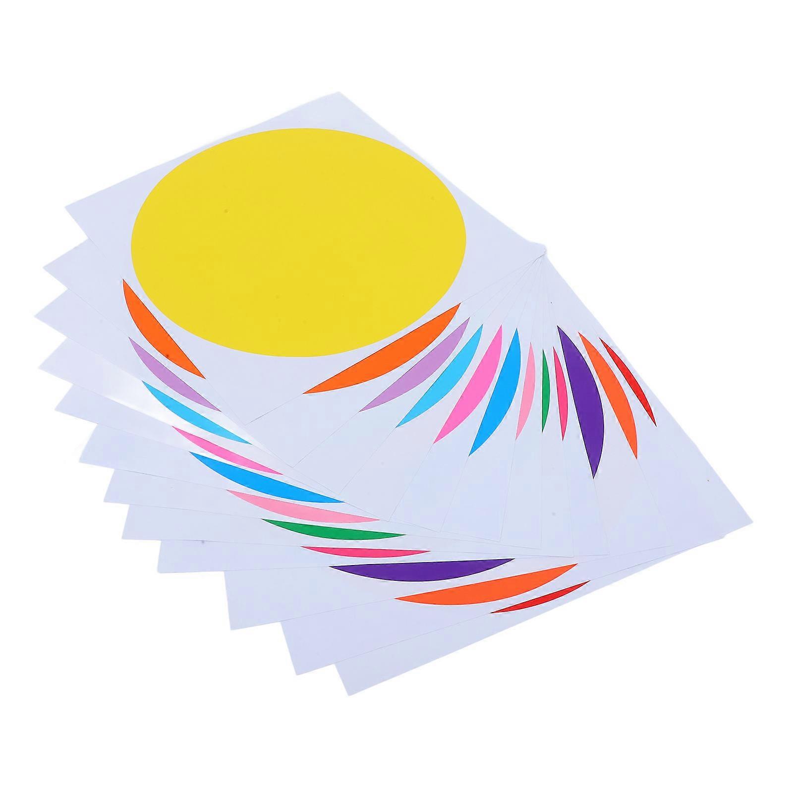 Assorted Color Dry Erase Dots for Classroom Tables Adhesive Board 12 Sheets