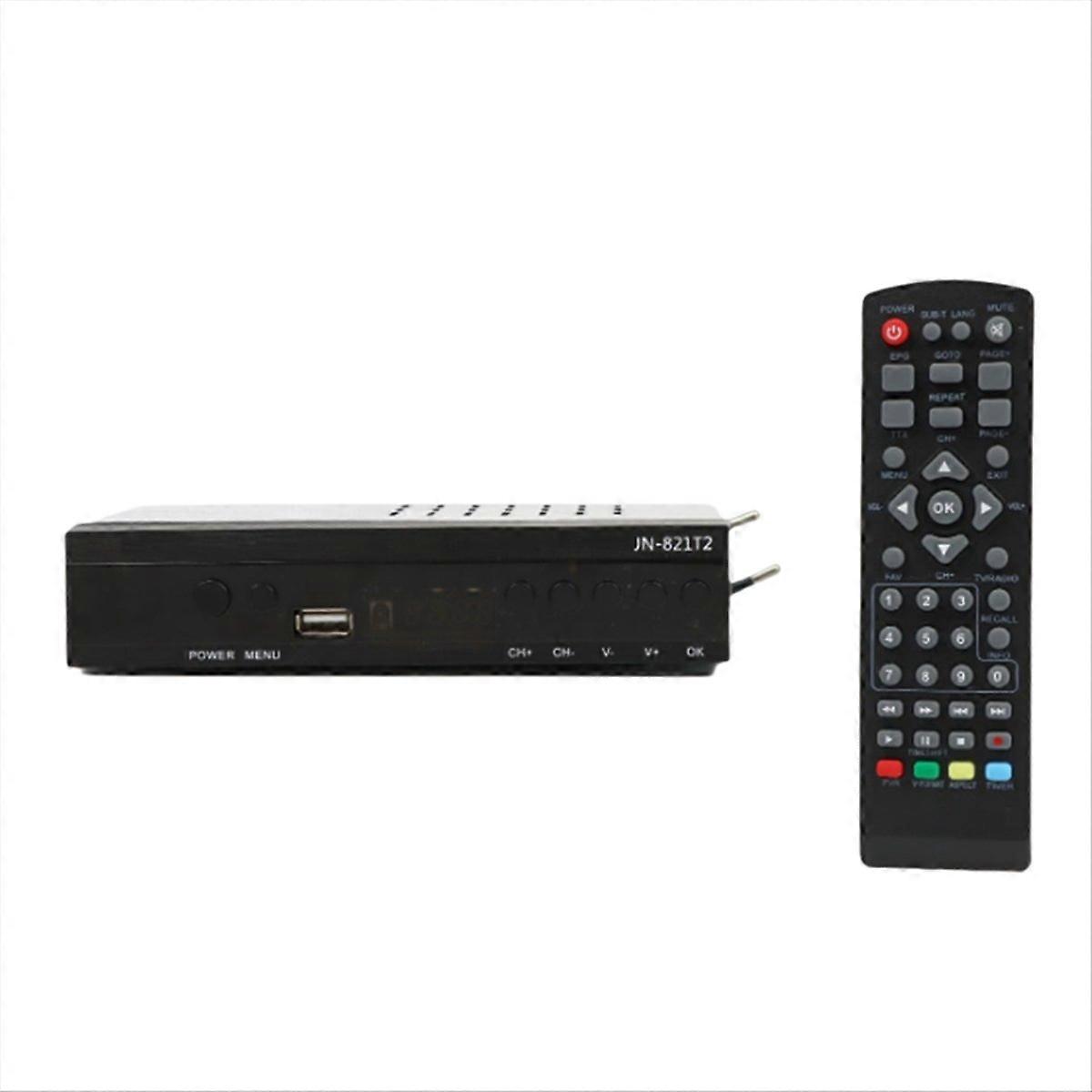 JN812T2 265 TDT DVB-T2 Digital Terrestrial TV Receiver EU Plug