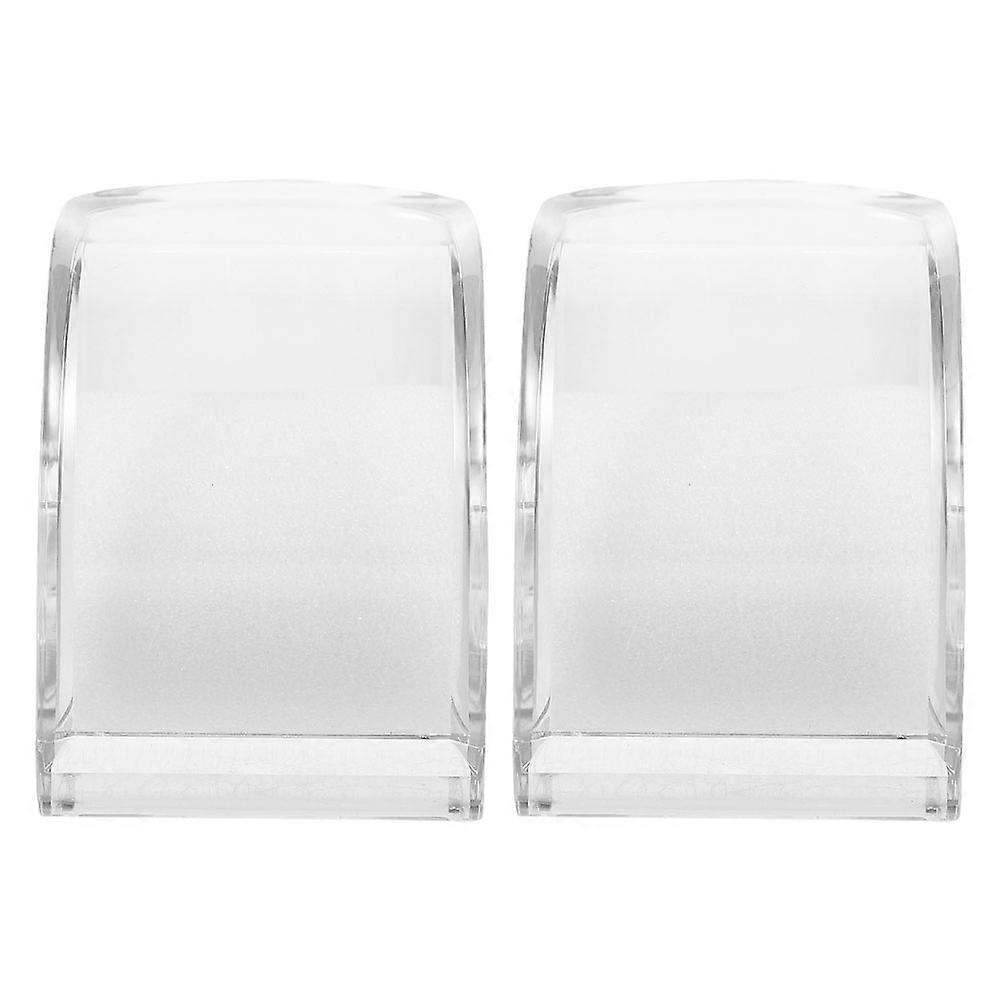 Acrylic Watch Organizer Transparent Storage Box for Men Display Stand 2Pack