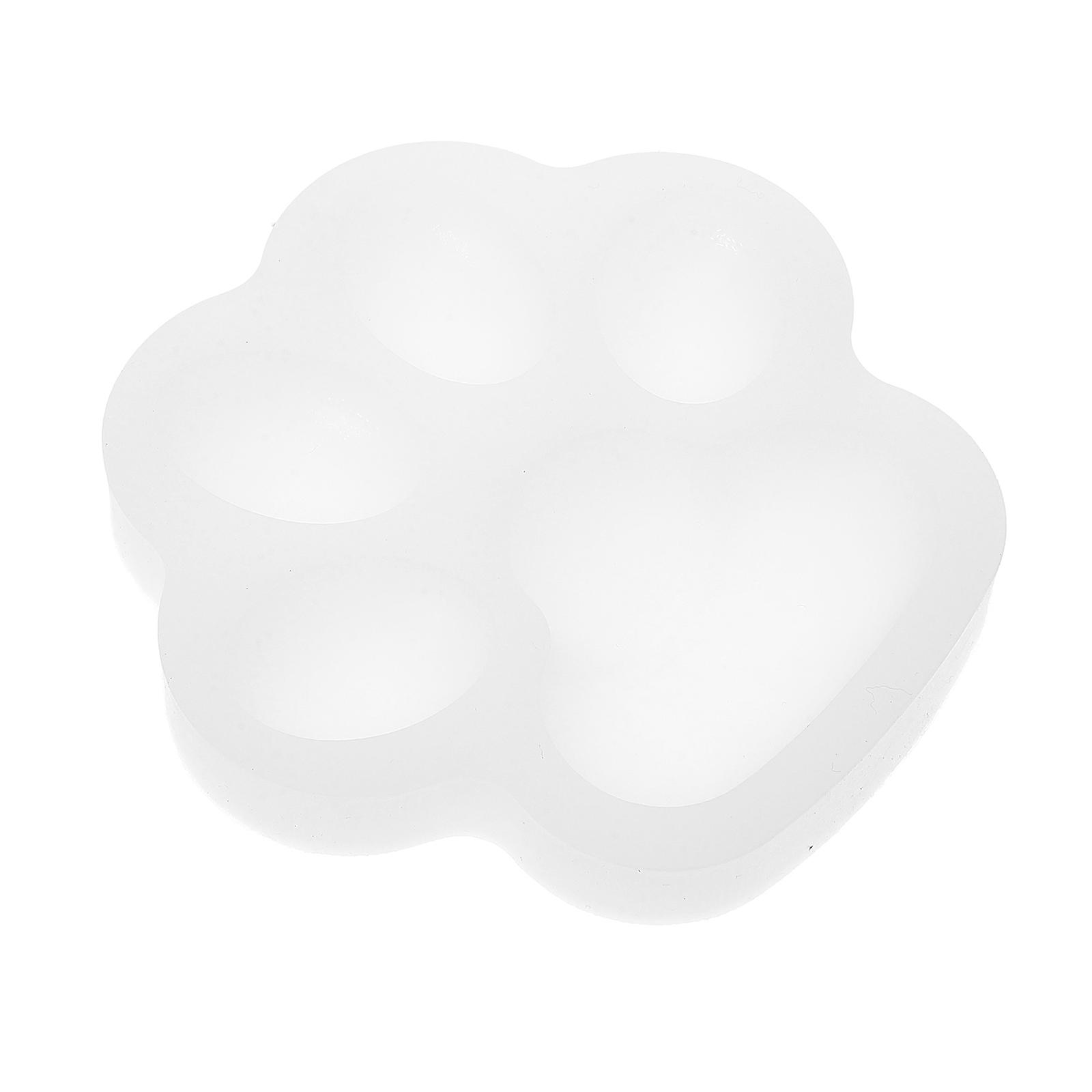 White Silicone Cat Claw Mold for Keychain Pendant Casting Set
