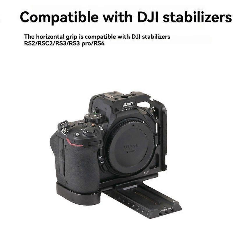 Z5II Camera Cage for Z5 II Camera with Wooden Side Handle Expandable Frame Enhanced Stability