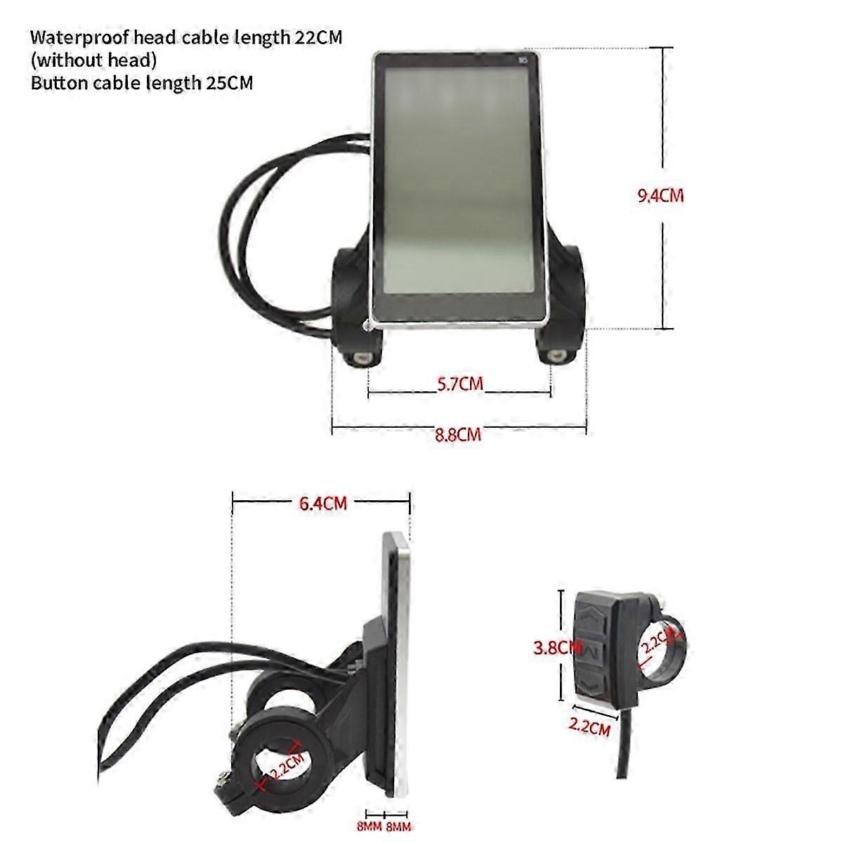 Electric bike LCD display screen M5 panel for mountain e-scooter