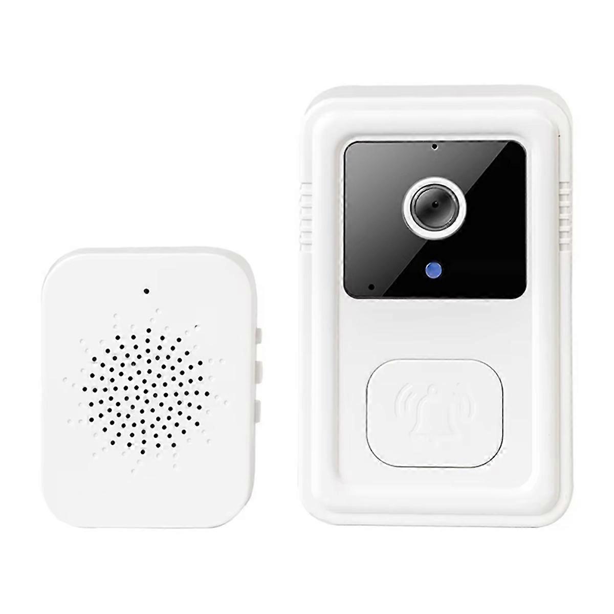 Wireless WiFi Doorbell Camera Video Two-Way Intercom Doorbell White