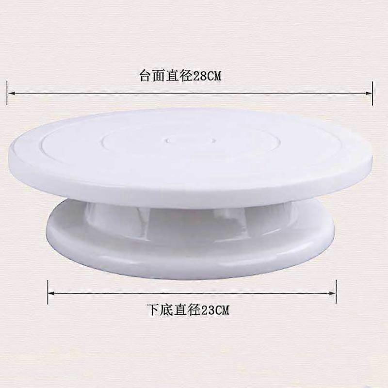 Baking tool set, turntable, rotating PP plastic cake decorating plate, 10-inch cake turntable