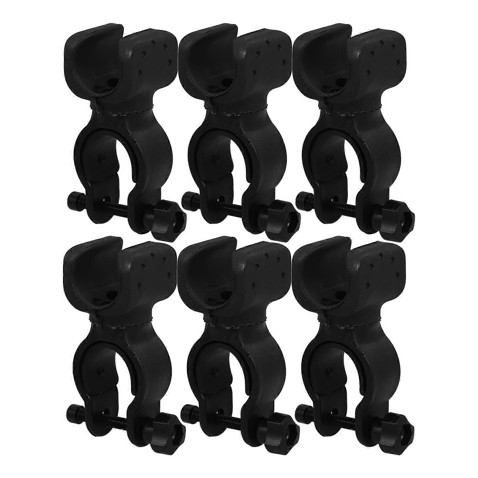 Mobility Scooter Accessories Walking Stick Holder for Fixing 6Pcs Black Set