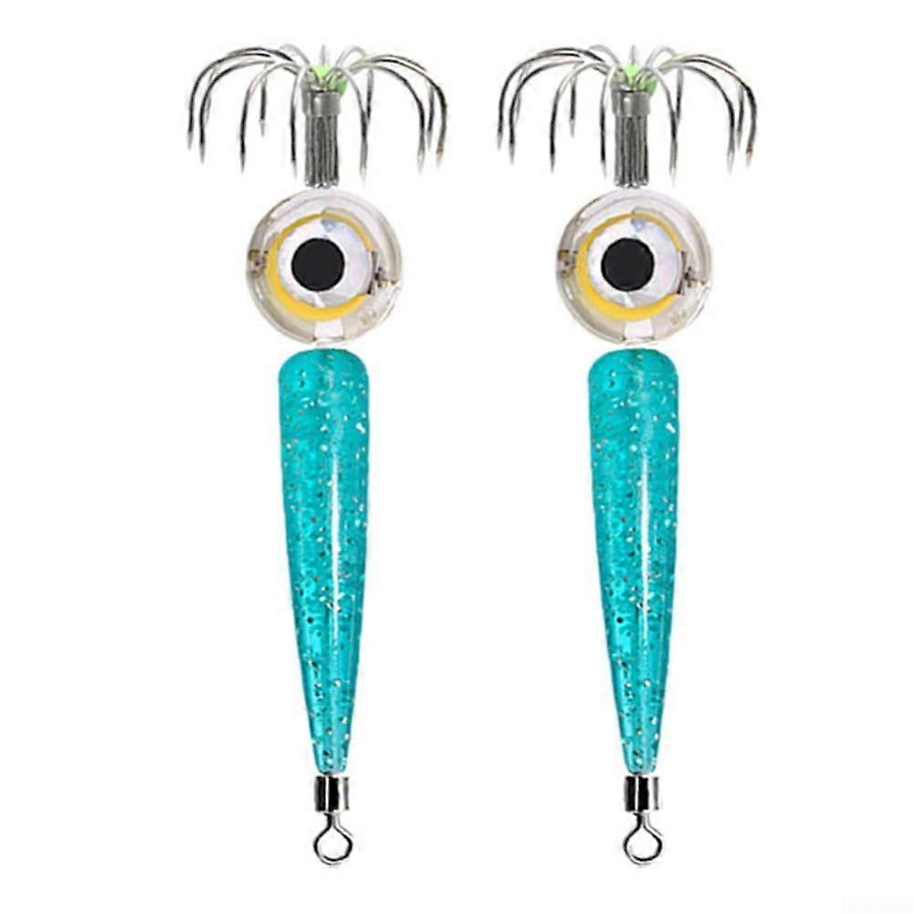 Underwater LED Lure Lights 2Pack With Advanced Hook Designs Color Light Baiting Solution