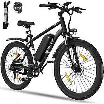 HITWAY Electric Bike 27.5", Removable Battery 36V13Ah, 7 Speeds, Range 60-100km, Electric Mountain Bike, City E-bike Adult, Black
