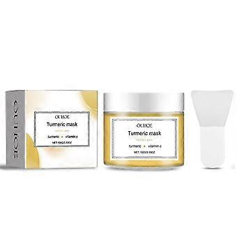 Gurkemeje Whitening Mask til dyb rensning, fugtgivende og reduktion af hudorme - skånsom til alle hudtyper
