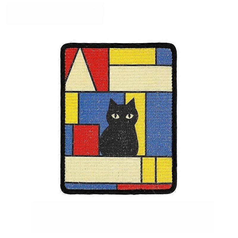 Wall-Mounted Cat Scratching Pad & Mat - Reinforced Sisal Surface for Claw Health, Space-Saving Design with Soft Ledge