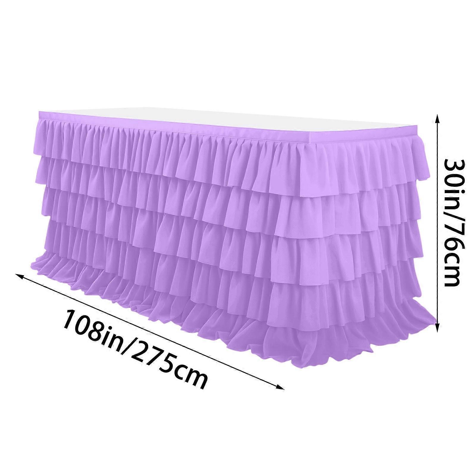 Pleated Tablecloth Five-layer Pleated Party Tablecloth Suitable For Tables Of Various Shapes