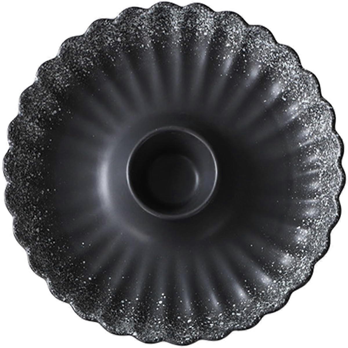 Round Ceramic Dumpling Plate with Builtin Dipping Section for Sushi and Appetizer Serving