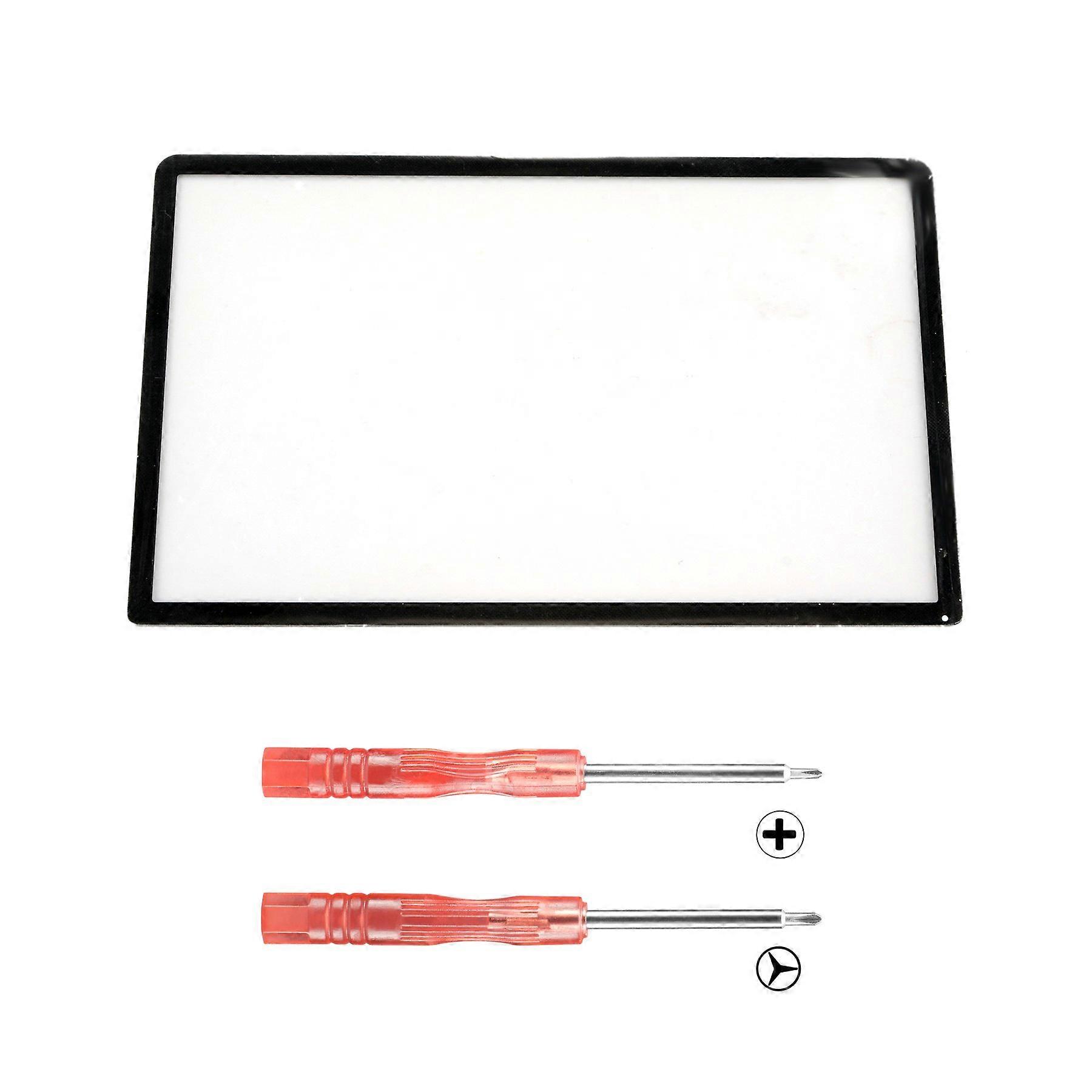 Clear Upper LED Screen Cover Replacement with Tools for Scratch Protection for Nintendo 3DS XL and 3DS LL