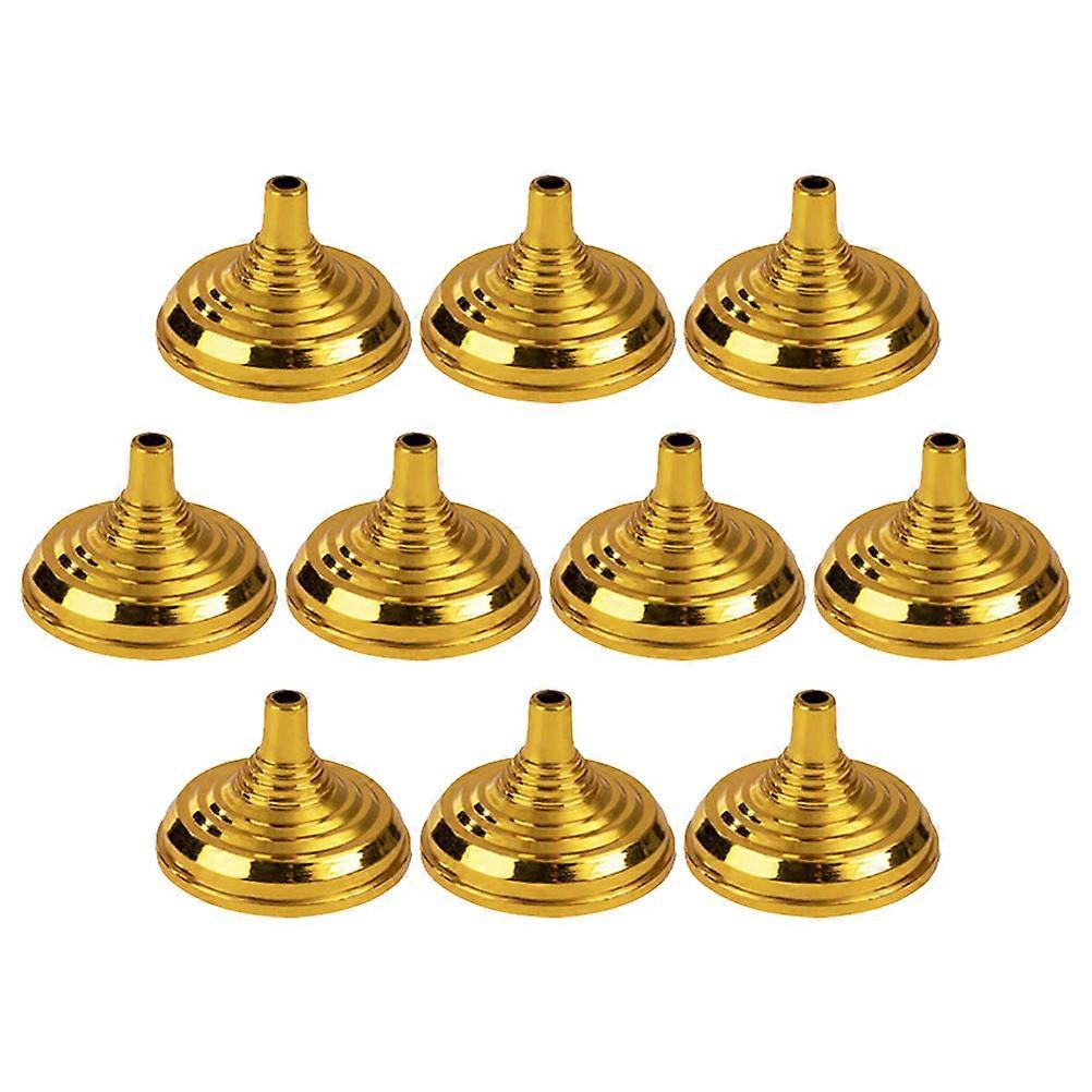 Plastic Mini Flag Holder Stand for Table Decoration 50Pcs Golden
